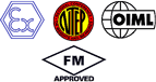EX-Approval, NTEP-Approval, OIML-Approval, FM-Approval
