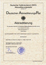 DKD-Certificate DKD-Certificate