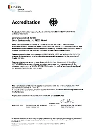 Letter of accreditation
