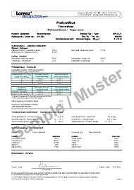 Muster-Prüfzertifikat