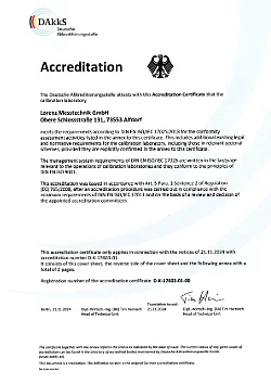 DAkkS-Certificate