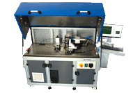 Speed test bench for retaining rings Speed test bench for retaining rings
